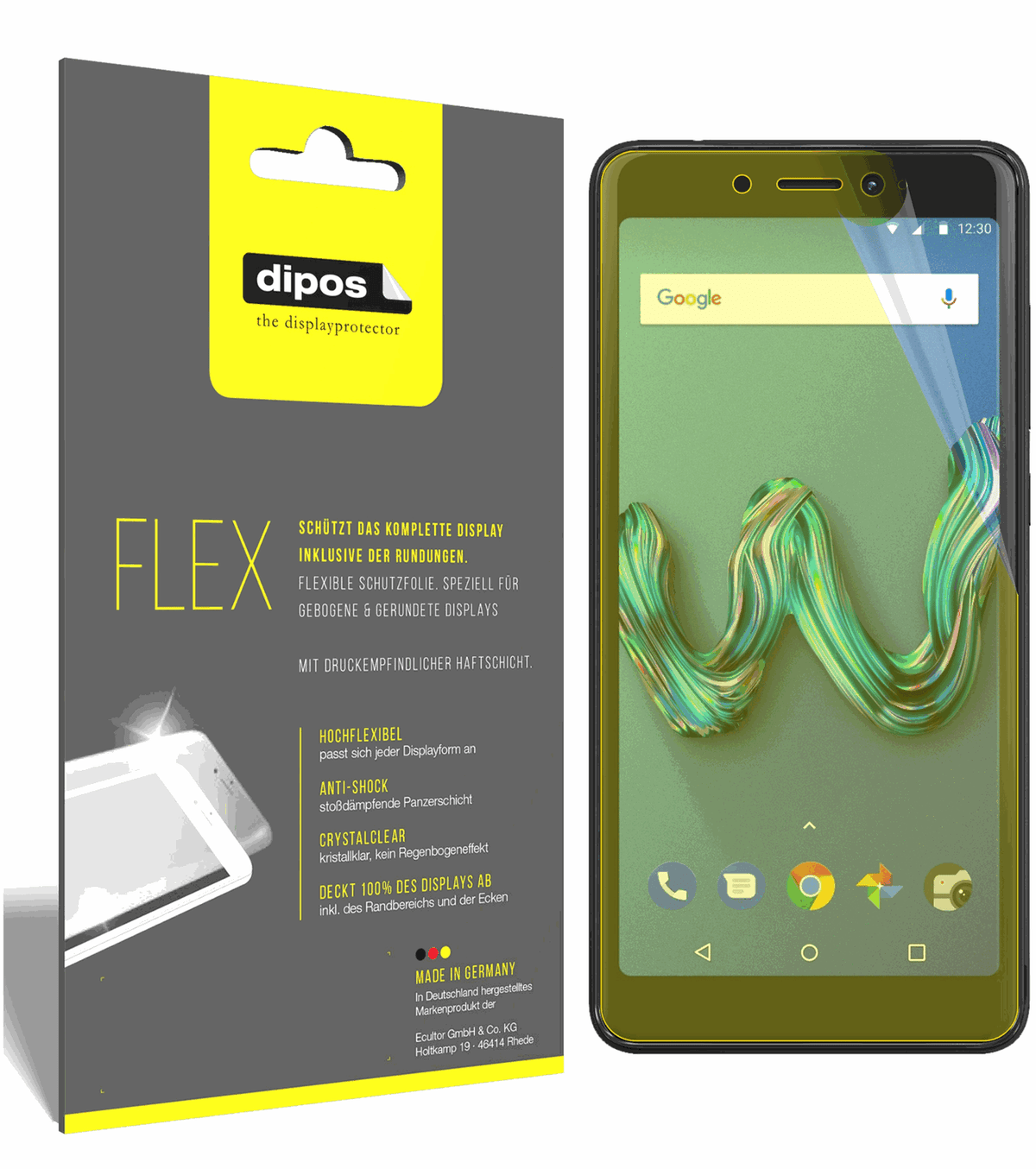 3x 3D Full Cover Schutzfolie für Wiko Tommy 3