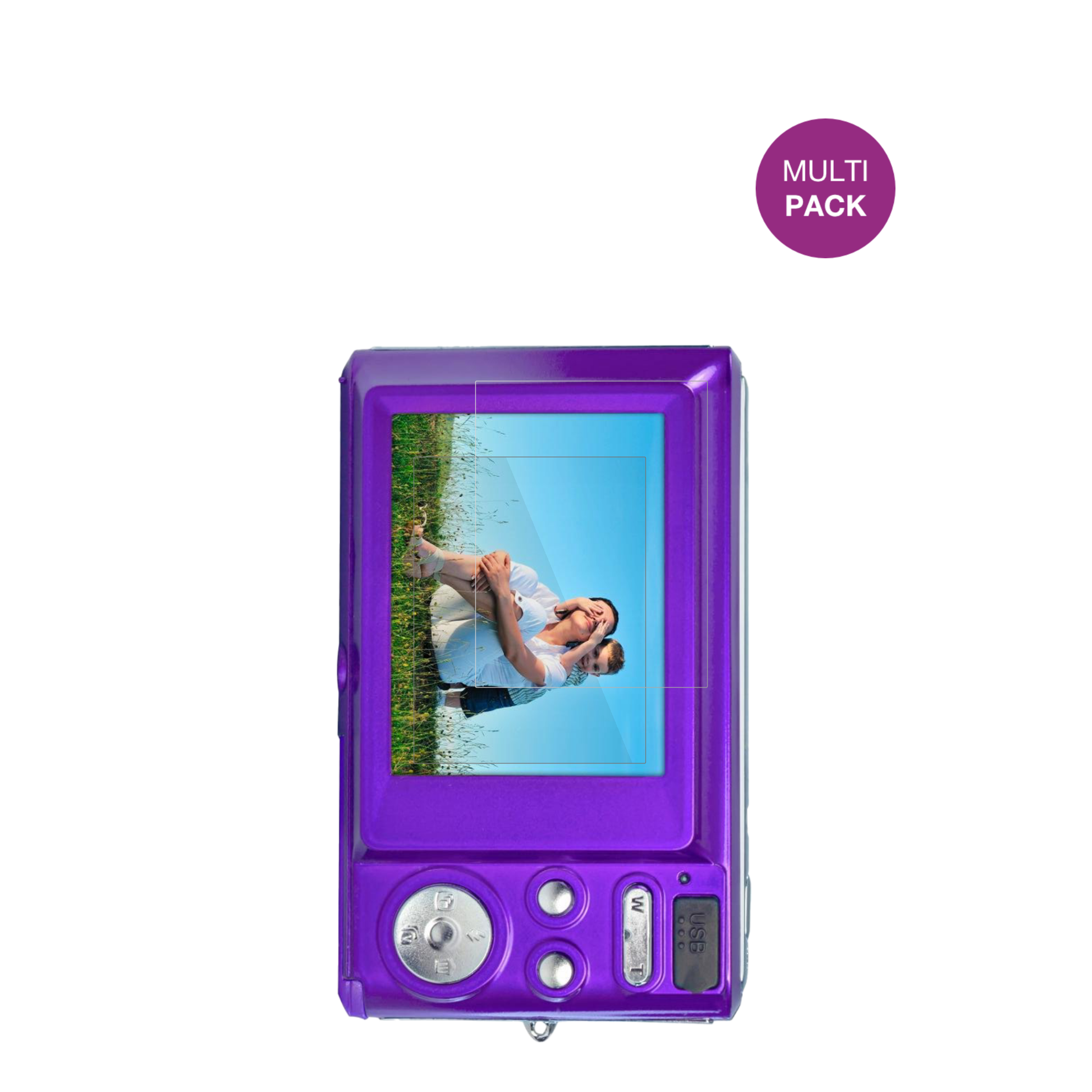 Agfa PhotoRealishot DC5200 mit aufgebrachter dipos Displayschutzfolie, glasklare Darstellung ohne Einschränkungen