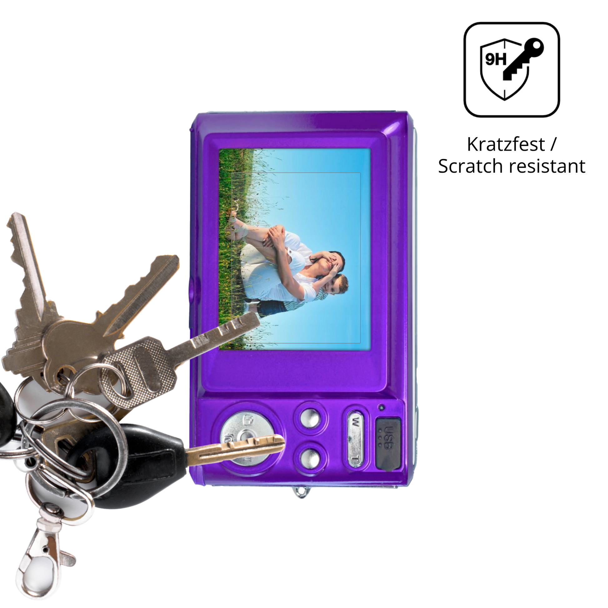 dipos Displayschutz für Agfa Photo Realishot DC5200, mattierte Oberfläche, robuste Festigkeit und perfekte Passform