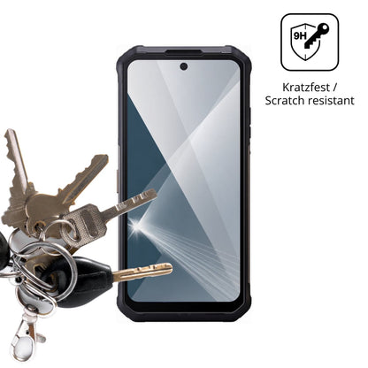 dipos Displayschutz für AGM X7 Pro, transparente Oberfläche, perfekte Passform auch für die Rundungen