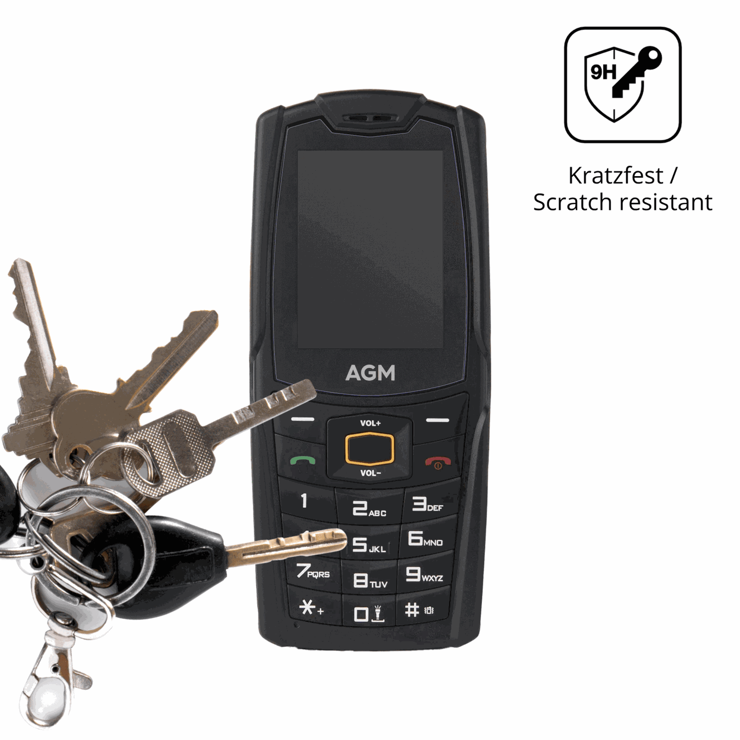 dipos Displayschutz für AGM M6 SE, mattierte Oberfläche, robuste Festigkeit und perfekte Passform