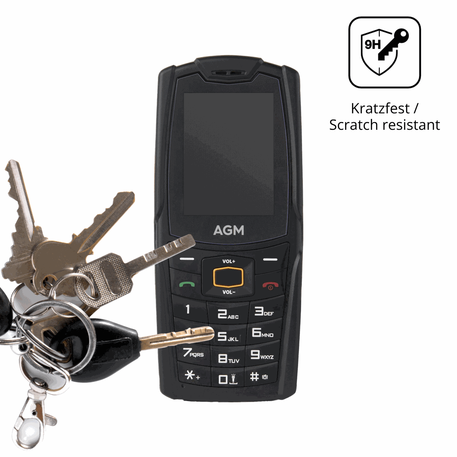 dipos Displayschutz für AGM M6 SE, mattierte Oberfläche, robuste Festigkeit und perfekte Passform