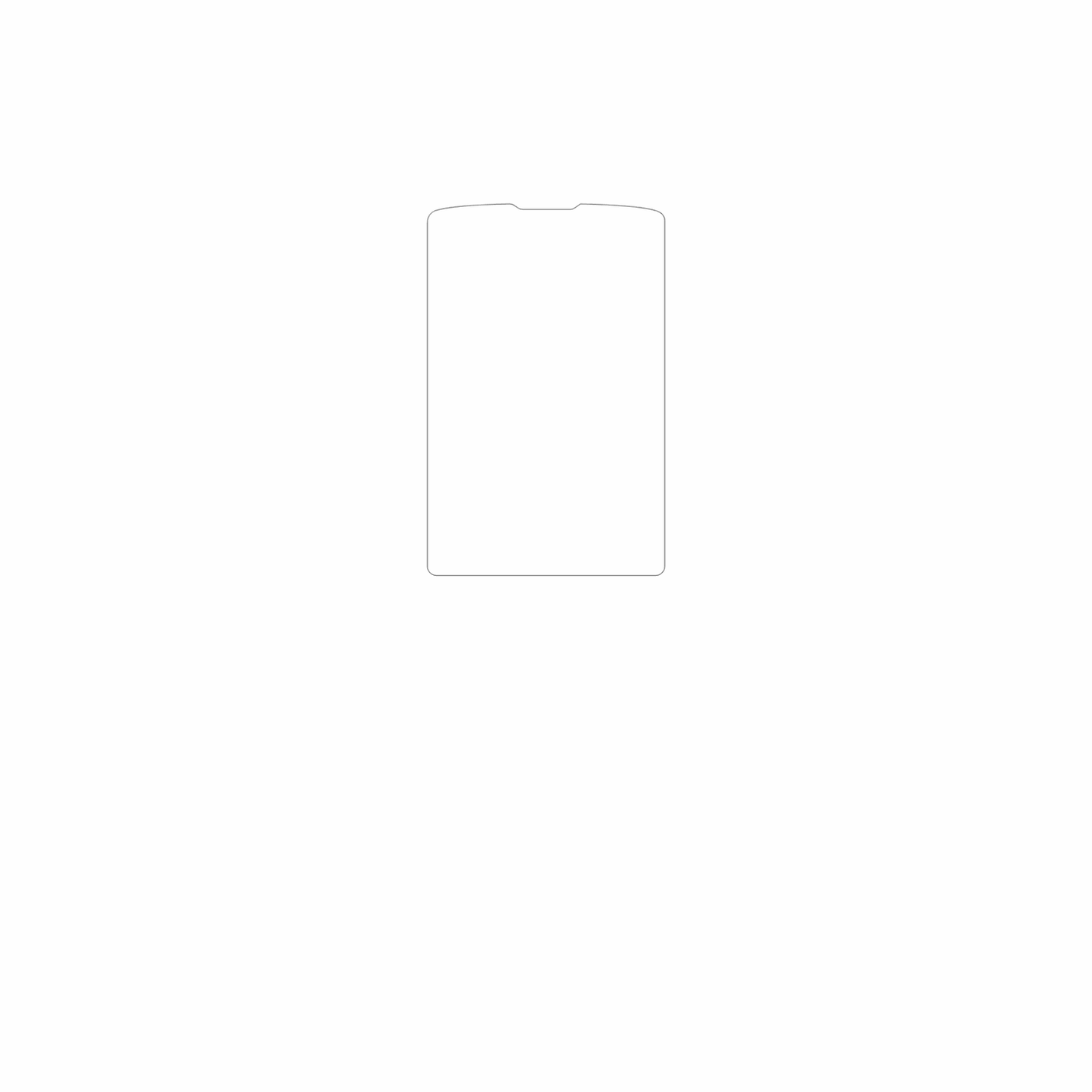 dipos Displayschutz für AGM M9, mattierte Oberfläche, geringe Dicke und perfekte Passform