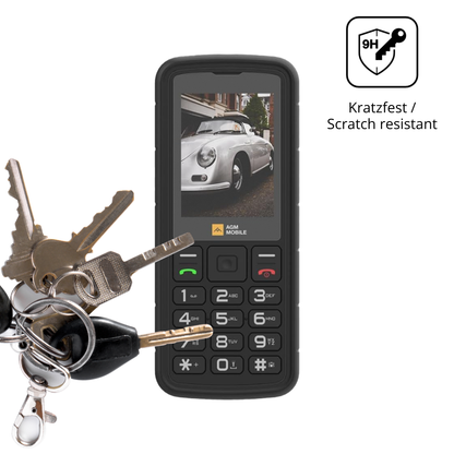 dipos Displayschutz für AGM M9, mattierte Oberfläche, robuste Festigkeit und perfekte Passform