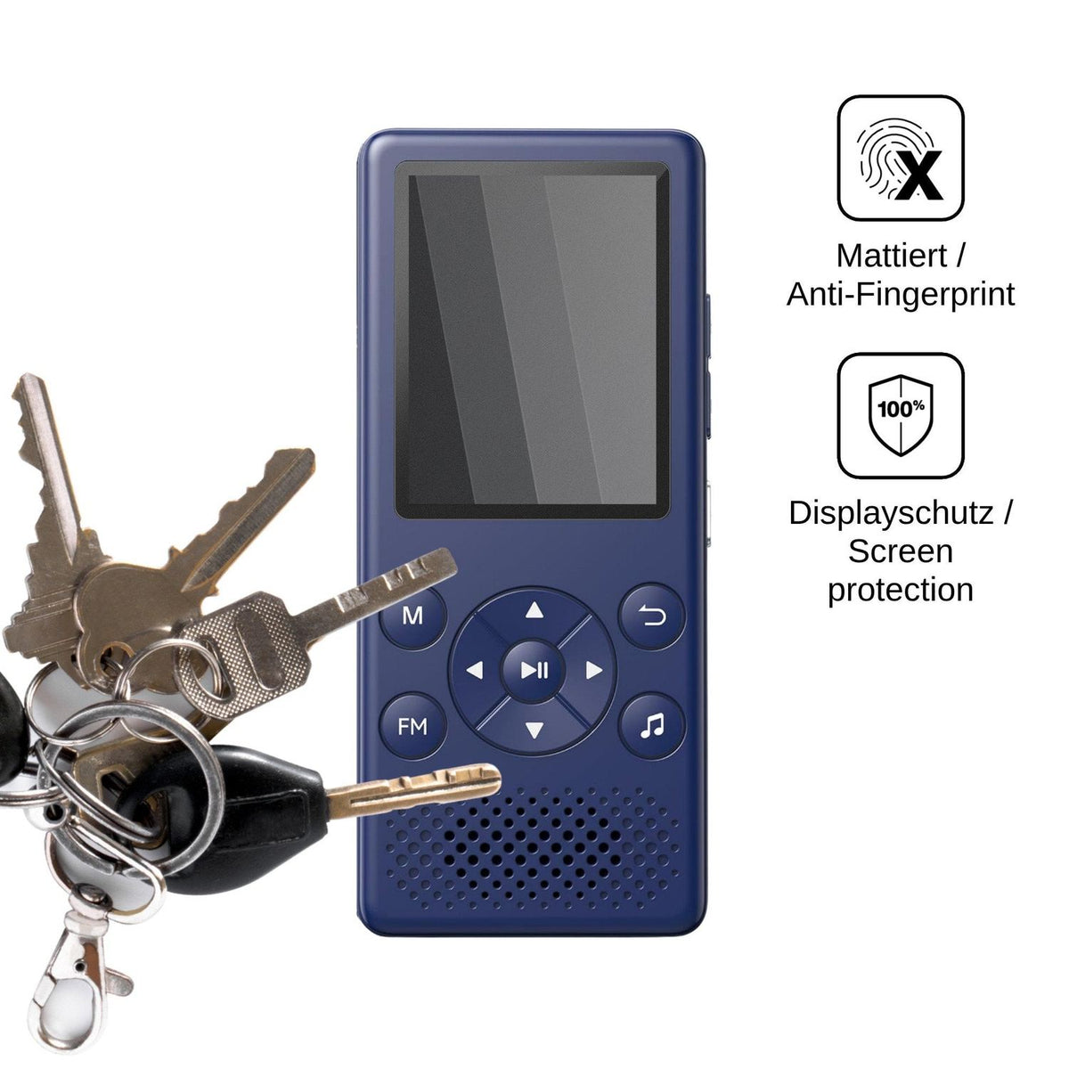 Blickschutzfolie für AGPTEK M5X matt Schutzfolie Privacy