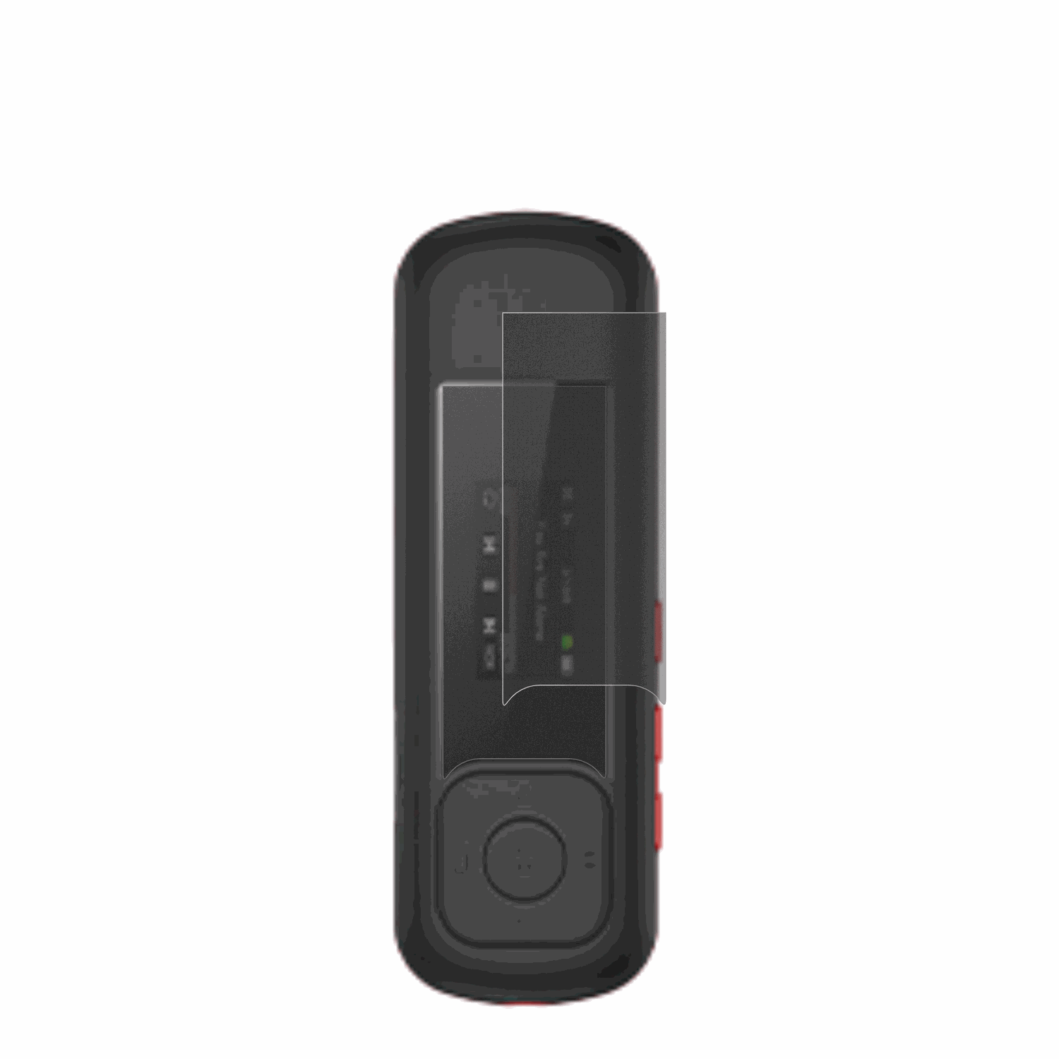 AGPTEKA55 MP3-Player mit aufgebrachtem dipos Displayschutz, der seitliche Einblicke blockiert