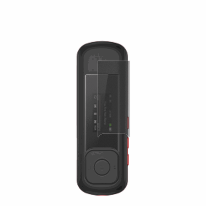 AGPTEKA55 MP3-Player mit aufgebrachtem dipos Displayschutz, der seitliche Einblicke blockiert