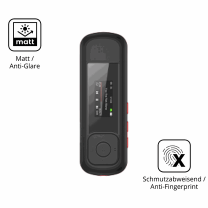 9H Hartbeschichtete, flexible Folie passend zugeschnitten für AGPTEK A55 MP3-Player