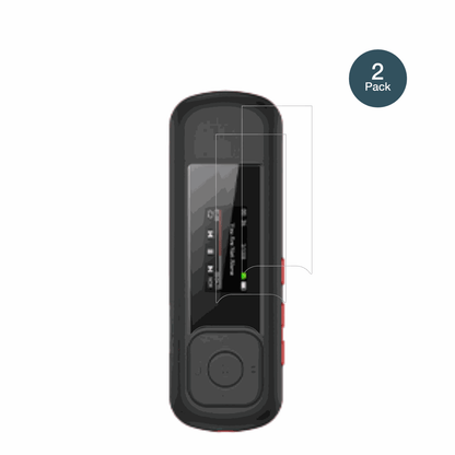 AGPTEKA55 MP3-Player mit aufgebrachter dipos Flex Schutzfolie, glasklare Darstellung ohne Einschränkungen
