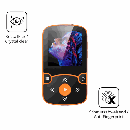 Flexible TPU-Folie passend zugeschnitten für AGPTEK A65 MP3-Player, vollständige Abdeckung