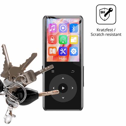 dipos Displayschutz für AGPTEK M7 MP3-Player, transparente Oberfläche, perfekte Passform auch für die Rundungen