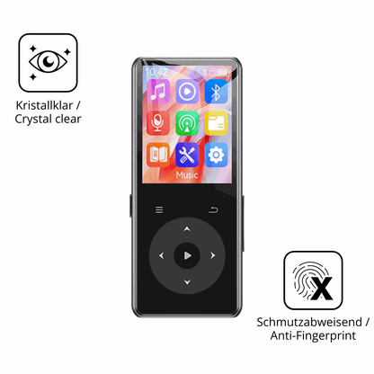 Flexible TPU-Folie passend zugeschnitten für AGPTEK M7 MP3-Player, vollständige Abdeckung
