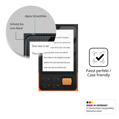 Schutzglasfolie mit optimaler Passform, zur Verwendung mit Hüllen geeignet