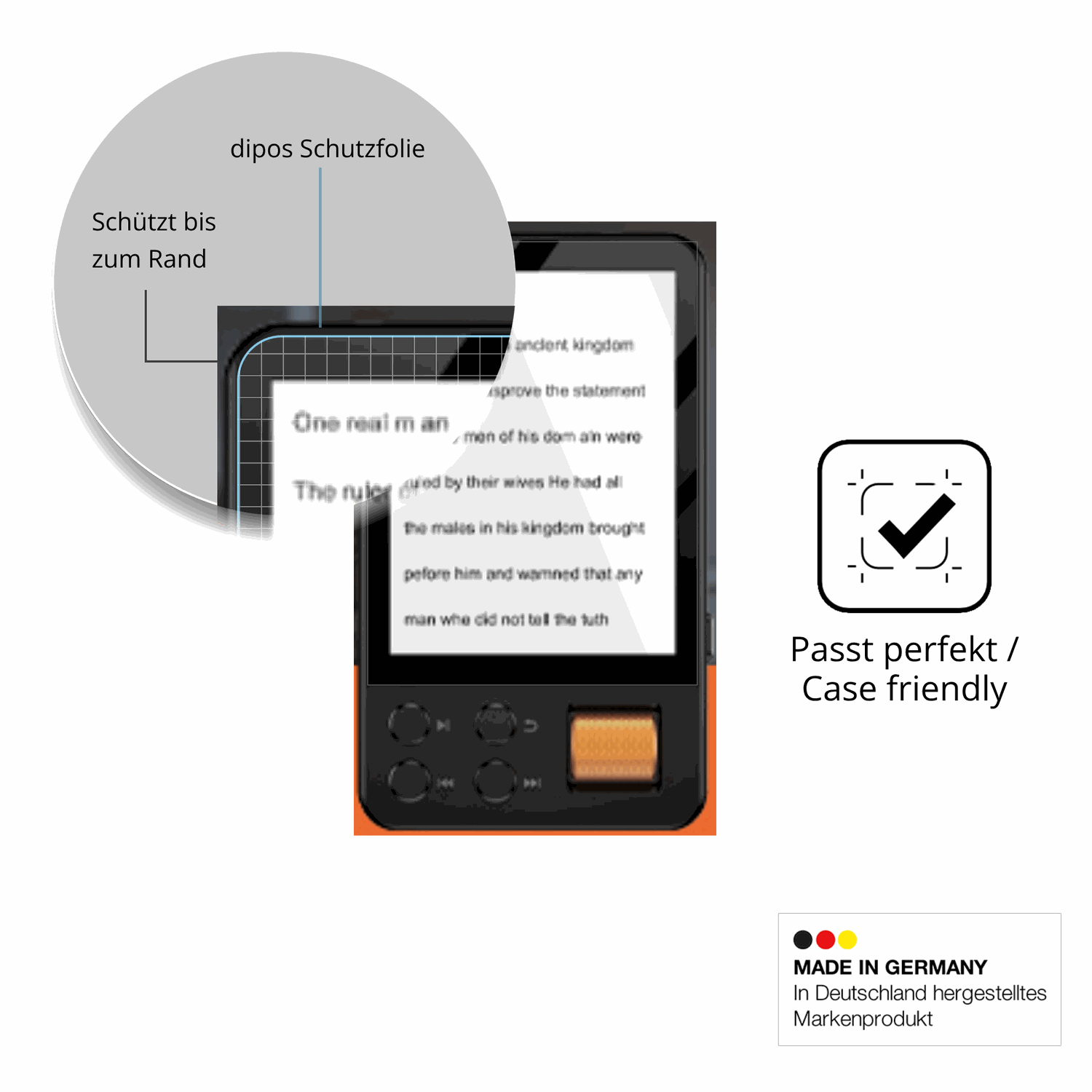 Besonders flexibler Displayschutz mit Anti-Shock-Schicht im Materialmix