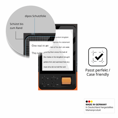 Besonders flexibler Displayschutz mit Anti-Shock-Schicht im Materialmix