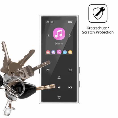 Schutz gegen Kratzer auf dem AGXOV D50 MP3-Player Glas durch Schlüssel oder Ähnliches