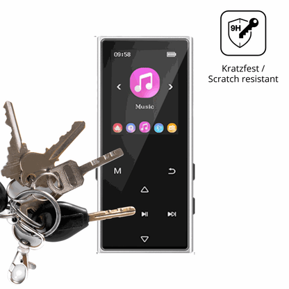 dipos Displayschutz für AGXOV D50 MP3-Player, transparente Oberfläche, perfekte Passform auch für die Rundungen