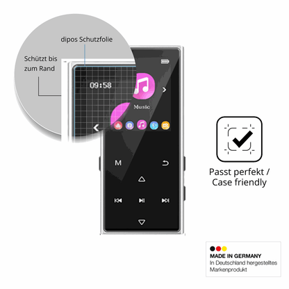 Besonders flexibler Displayschutz mit Anti-Shock-Schicht im Materialmix