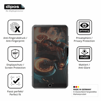 Privatsphäre-Schutz durch Sichtschutz-Folie passend zugeschnitten für AHENOD G16 MP3-Player
