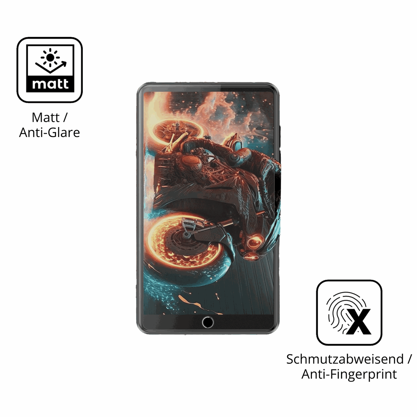 9H Hartbeschichtete, flexible Folie passend zugeschnitten für AHENOD G16 MP3-Player