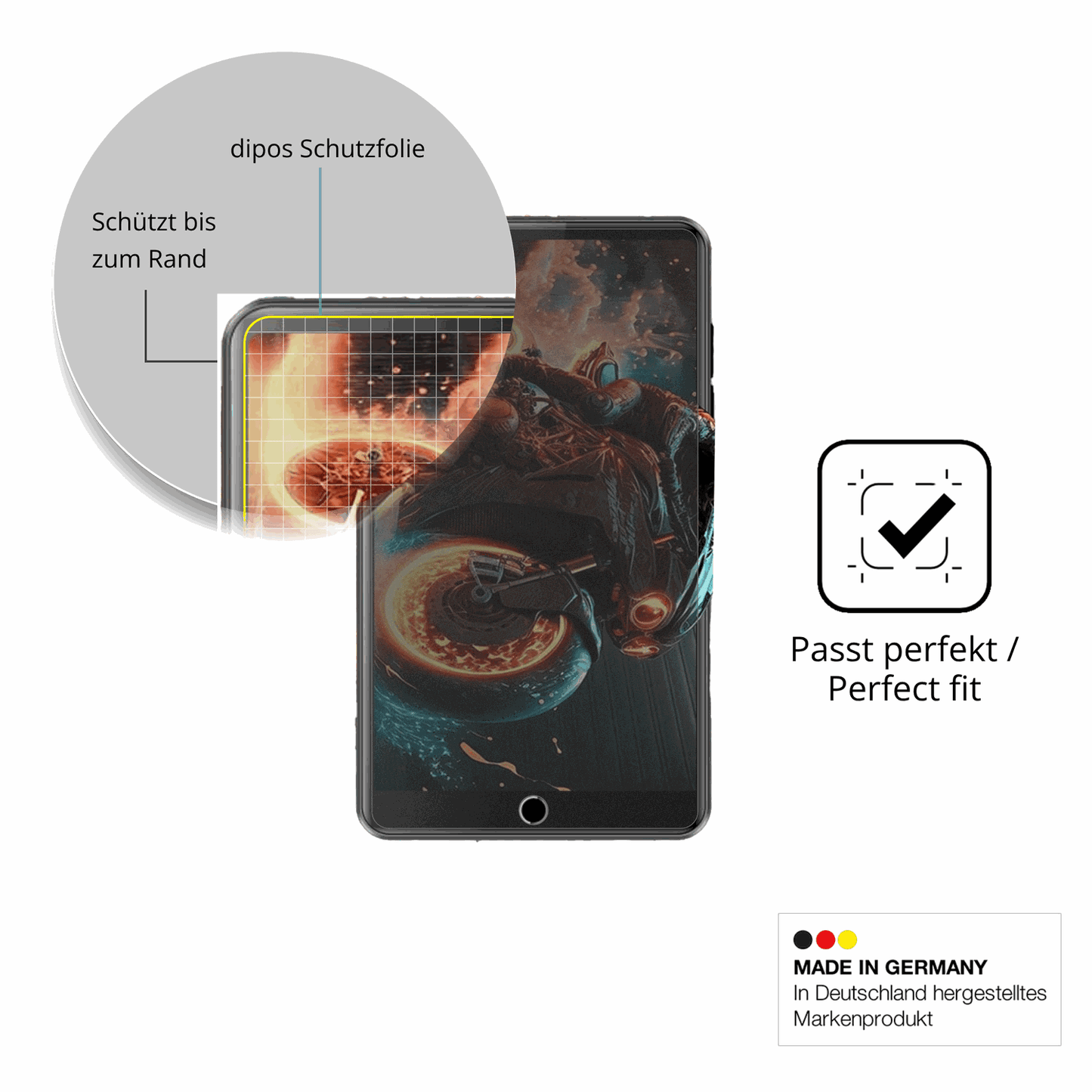 Schutz gegen Kratzer auf dem AHENOD G16 MP3-Player Glas durch Schlüssel oder Ähnliches