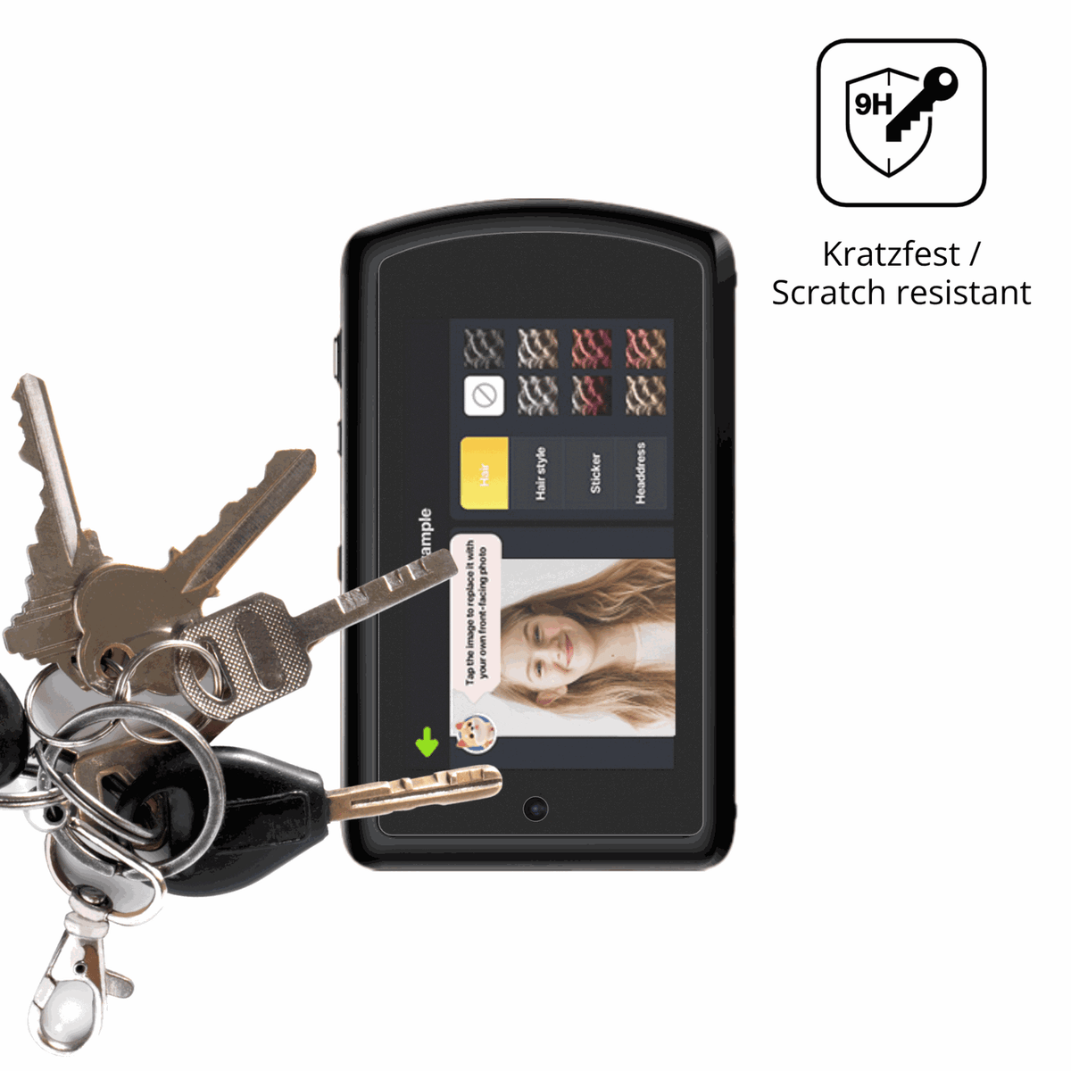 dipos Displayschutz für Ahlirmoy DC310, mattierte Oberfläche, robuste Festigkeit und perfekte Passform
