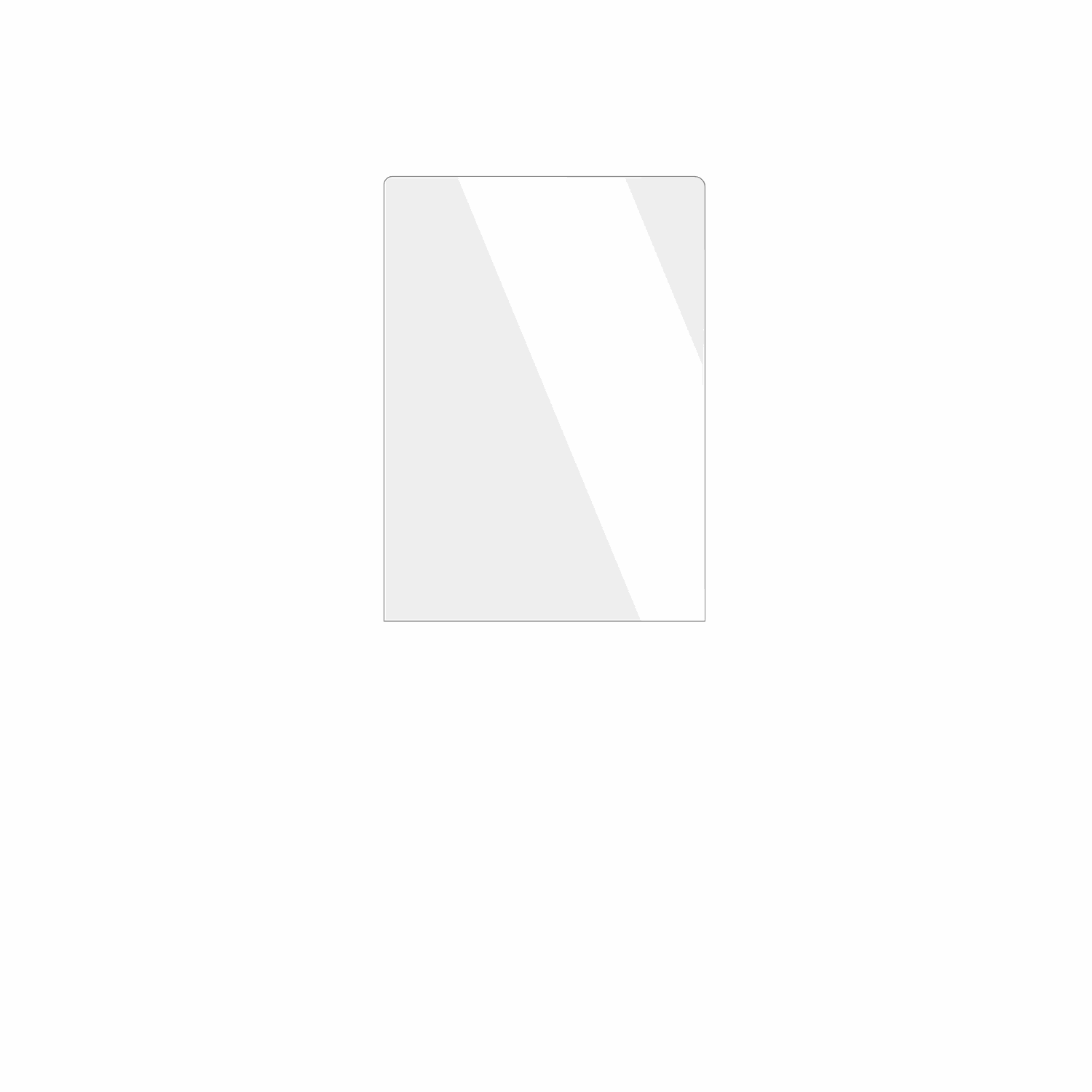 dipos Displayschutz für Aiandcc M6 MP3-Player, transparente Oberfläche, geringe Dicke und perfekte Passform
