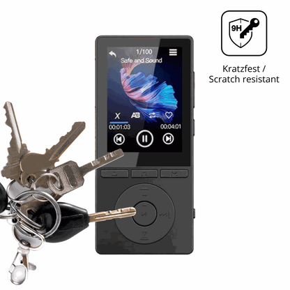 dipos Displayschutz für Aiandcc M6 MP3-Player, transparente Oberfläche, perfekte Passform auch für die Rundungen