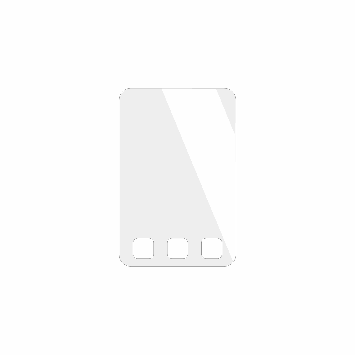 dipos Displayschutz für Aiandcc M8 MP3-Player, transparente Oberfläche, geringe Dicke und perfekte Passform