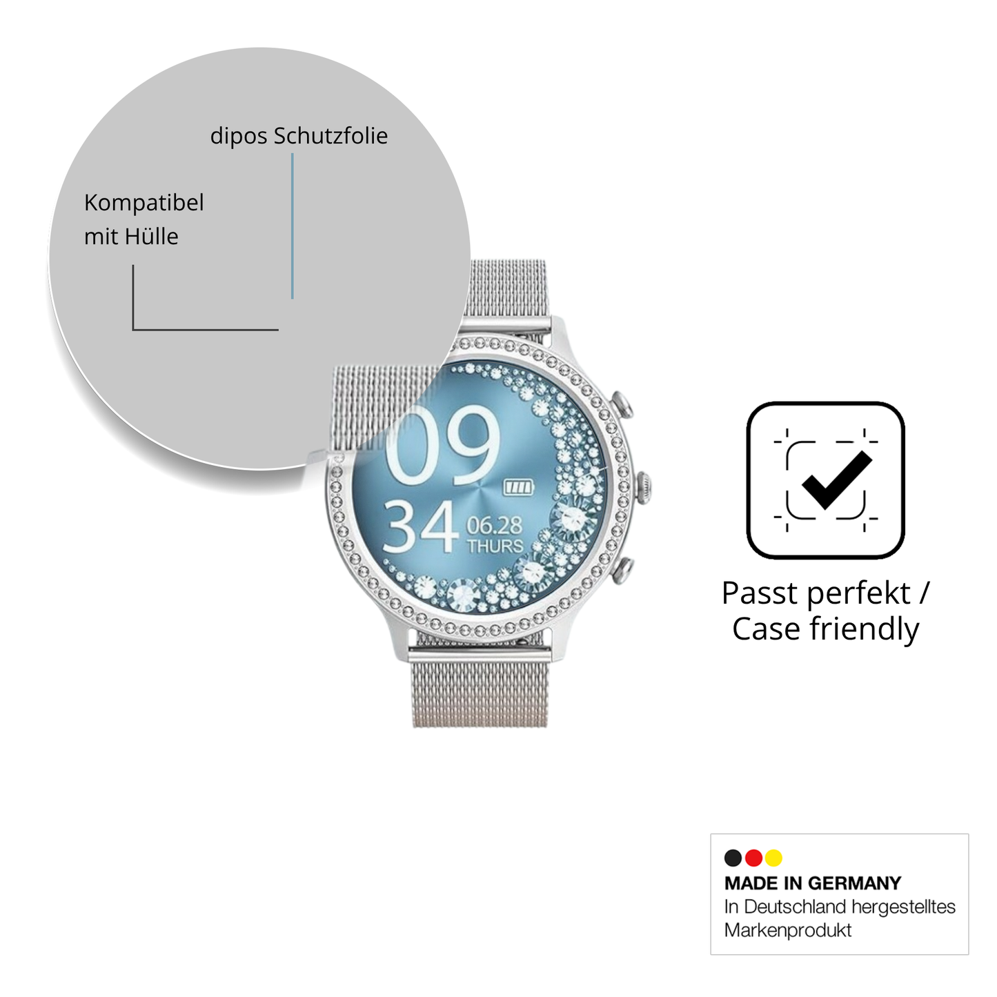 6x Schutzfolie matt für Aimiuvei S53 1.32 Zoll Display-Schutzfolie