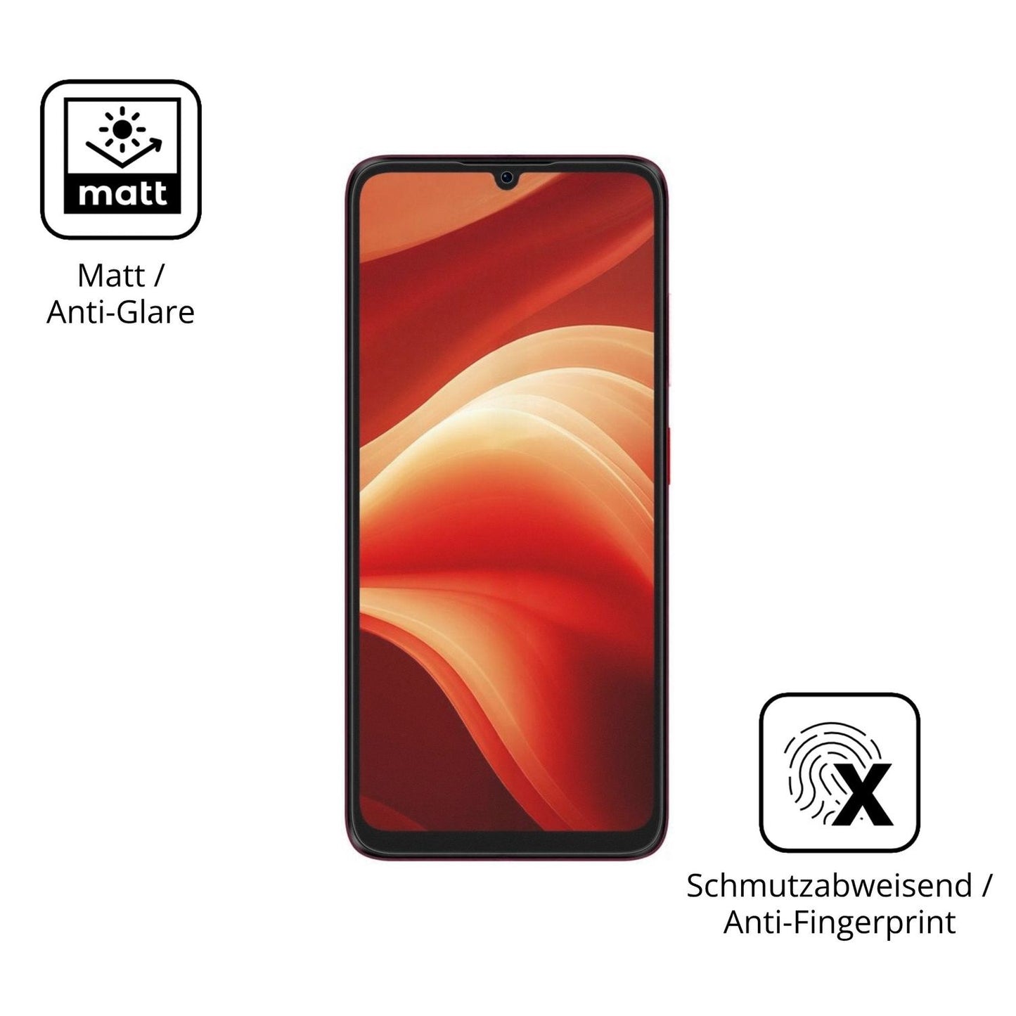 4x Schutzfolie matt für Aiplus AI+ Nova 2 5G Display-Schutzfolie