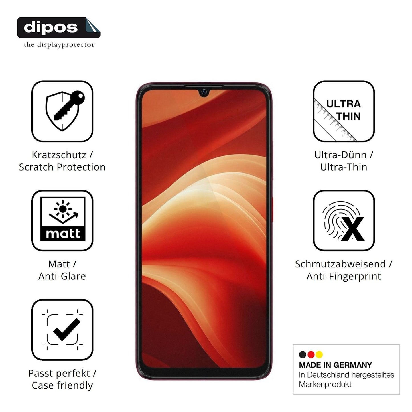 4x Schutzfolie matt für Aiplus AI+ Nova 2 5G Display-Schutzfolie