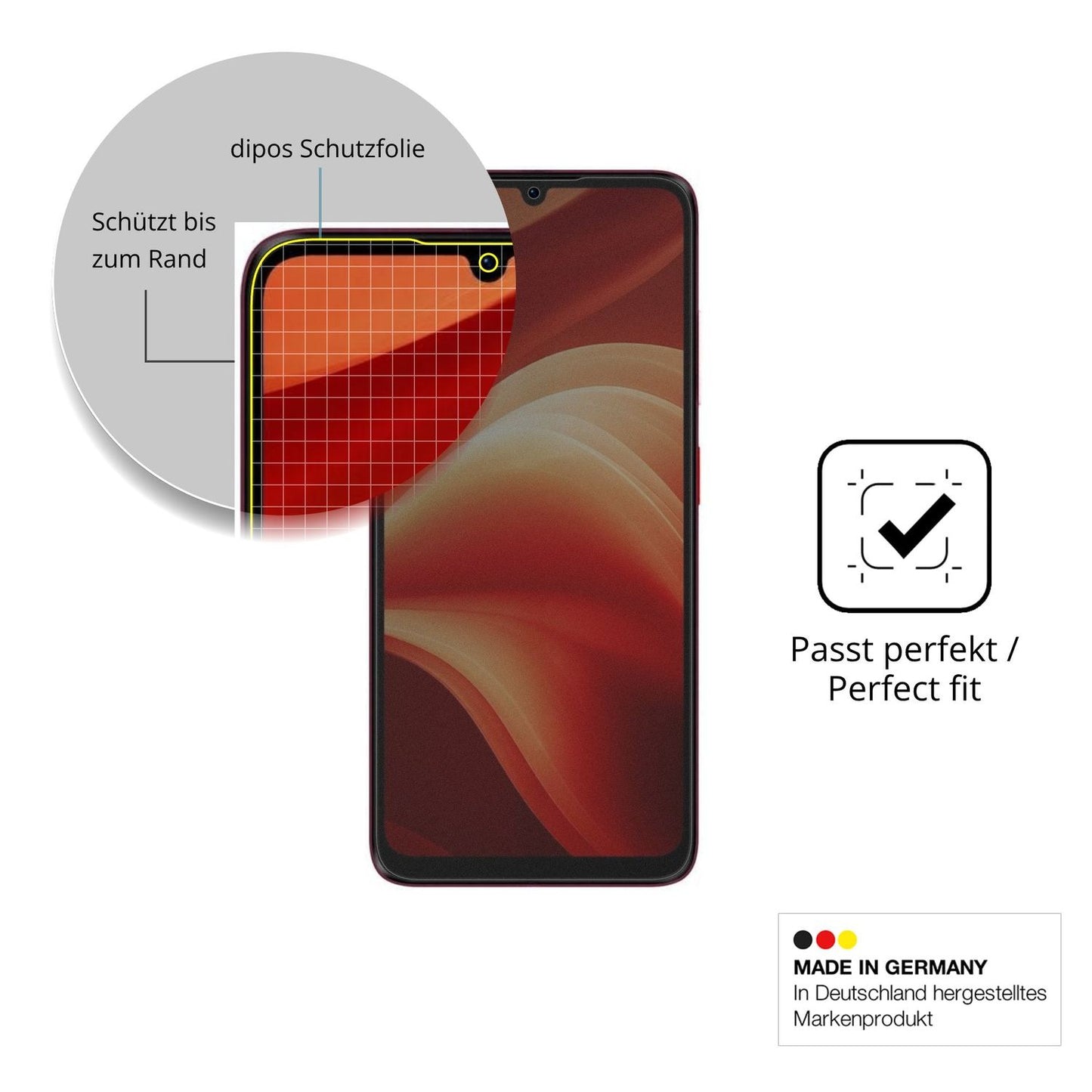 Blickschutzfolie für Aiplus AI+ Nova 2 5G matt Schutzfolie Privacy