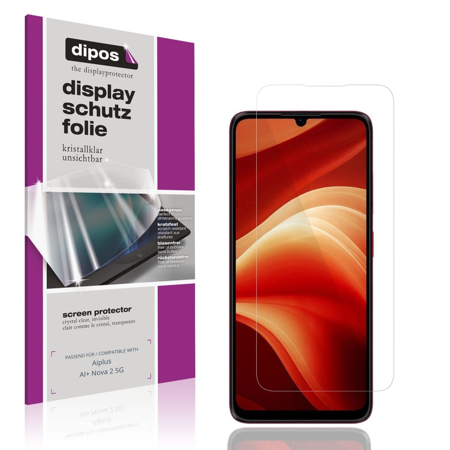 4x Schutzfolie klar für Aiplus AI+ Nova 2 5G Display-Schutzfolie