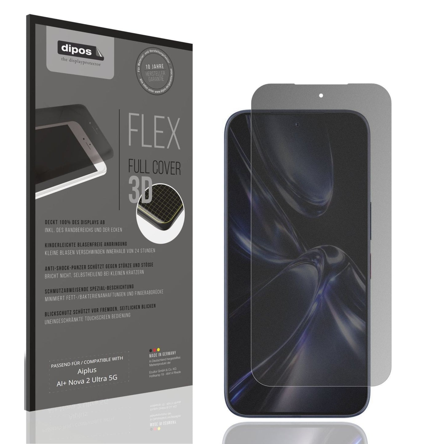 Full Cover Privacy Blickschutzfolie für Aiplus AI+ Nova 2 Ultra 5G