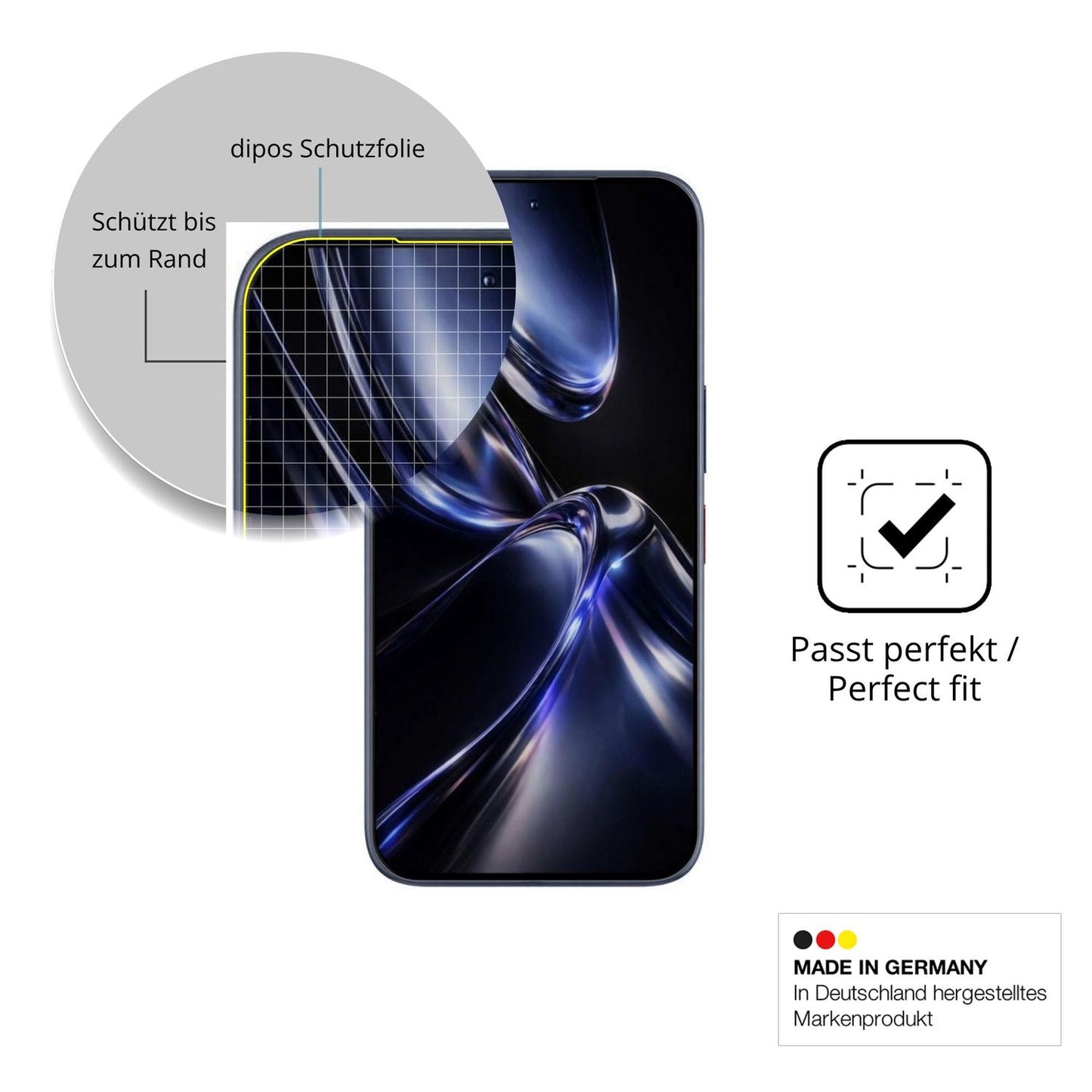 2x 3D Full Cover Schutzfolie für Aiplus AI+ Nova 2 Ultra 5G