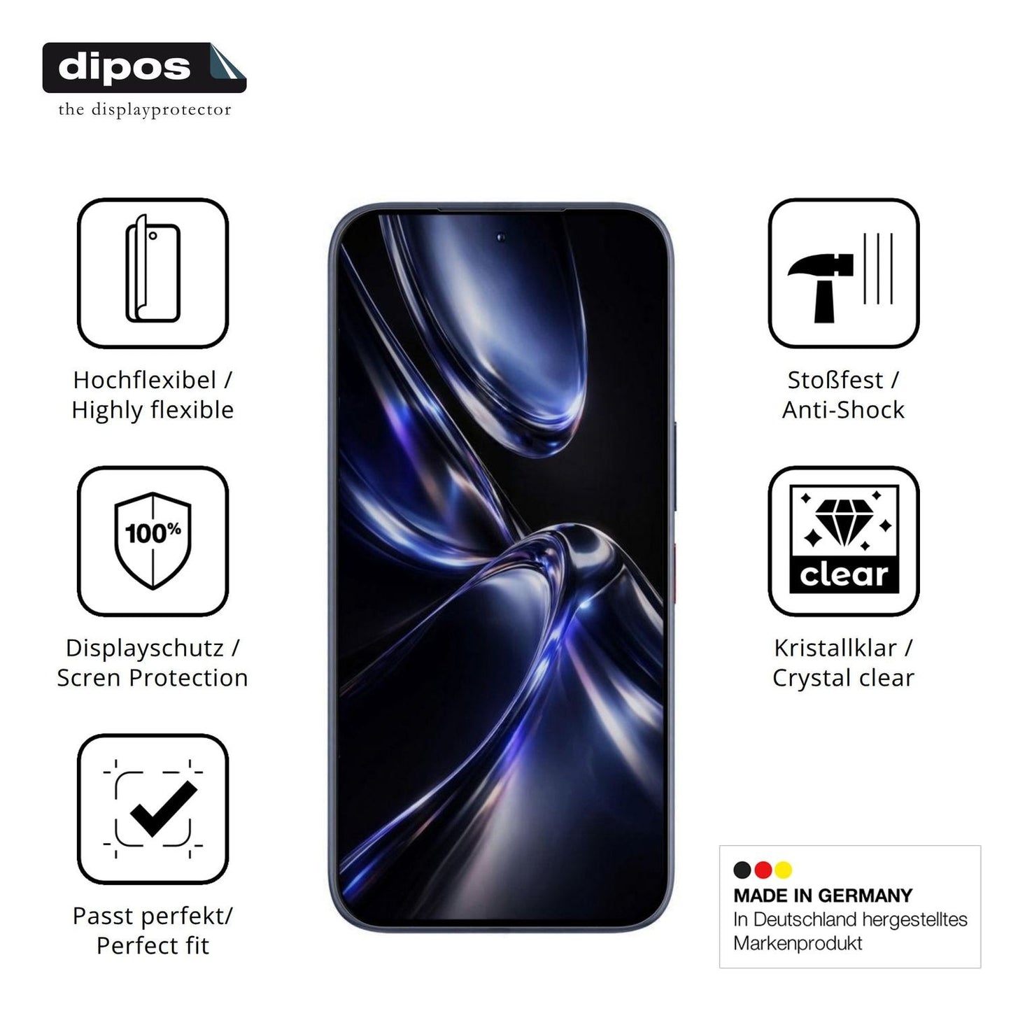 2x 3D Full Cover Schutzfolie für Aiplus AI+ Nova 2 Ultra 5G