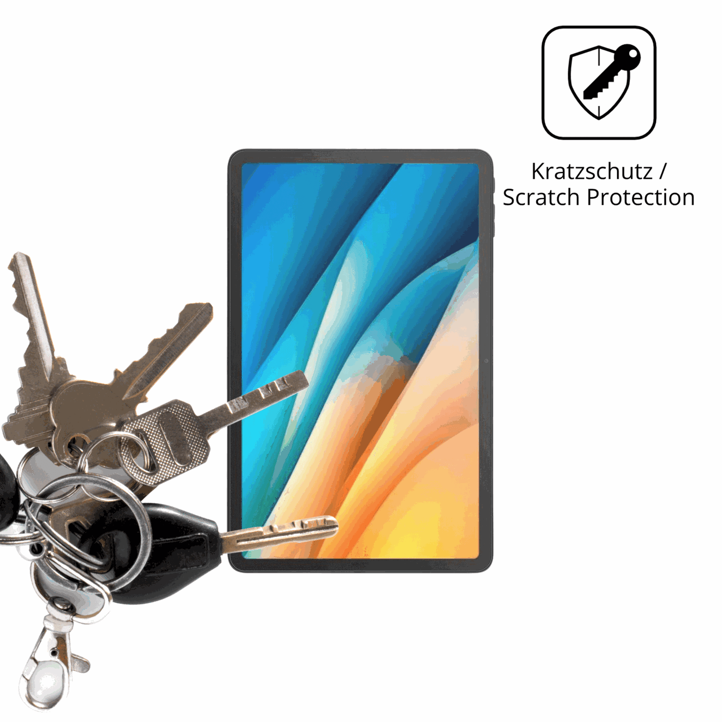 2x Schutzfolie matt für Aiwa Tab AS12 Display-Schutzfolie