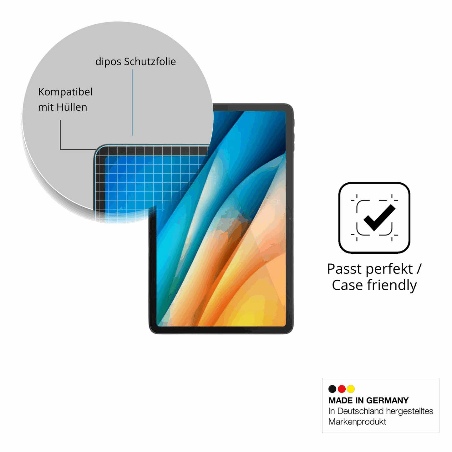 2x Schutzfolie klar für Aiwa Tab AS12 Display-Schutzfolie