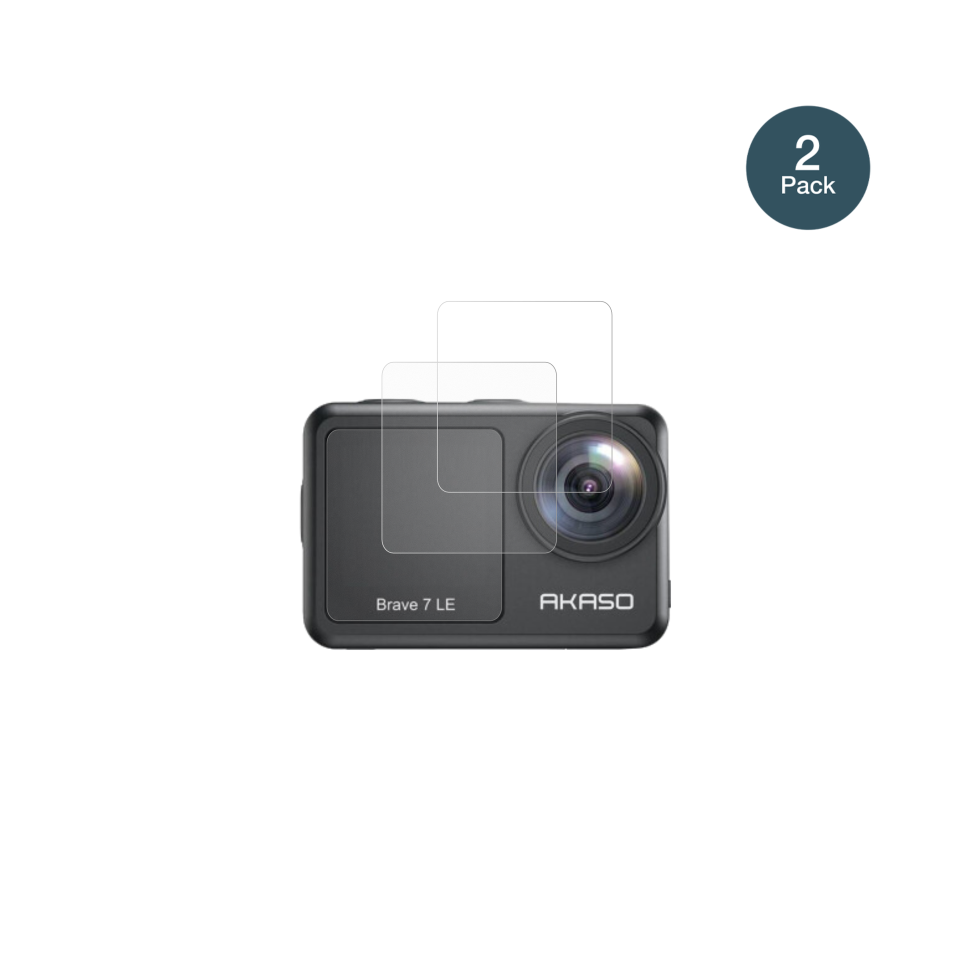 AkasoBrave 7 mit aufgebrachter dipos Panzerfolie, die lästige Fingerabdrücke minimiert