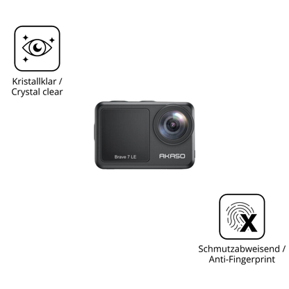 Flexible TPU-Folie passend zugeschnitten für Akaso Brave 7, vollständige Abdeckung