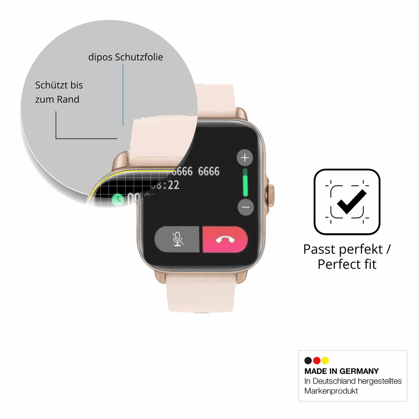 Besonders flexibler Displayschutz mit Anti-Shock-Schicht im Materialmix