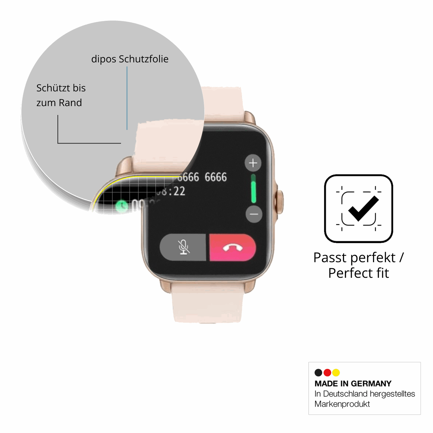 Besonders flexibler Displayschutz mit Anti-Shock-Schicht im Materialmix