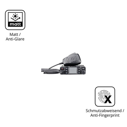 2x Schutzfolie matt für Albrecht AE 5900 Mini Display-Schutzfolie
