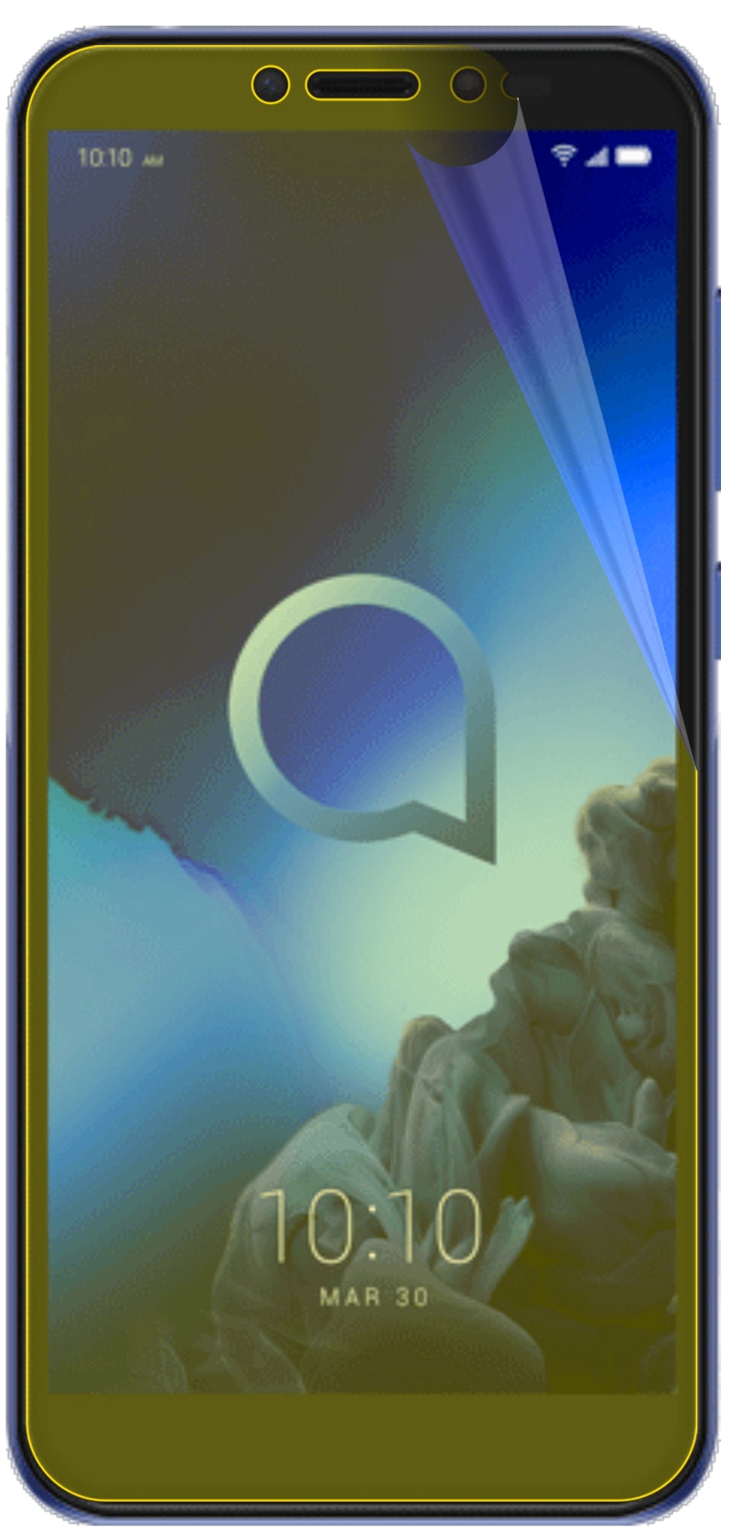 dipos Displayschutz für Alcatel 1S, transparente Oberfläche, geringe Dicke und perfekte Passform
