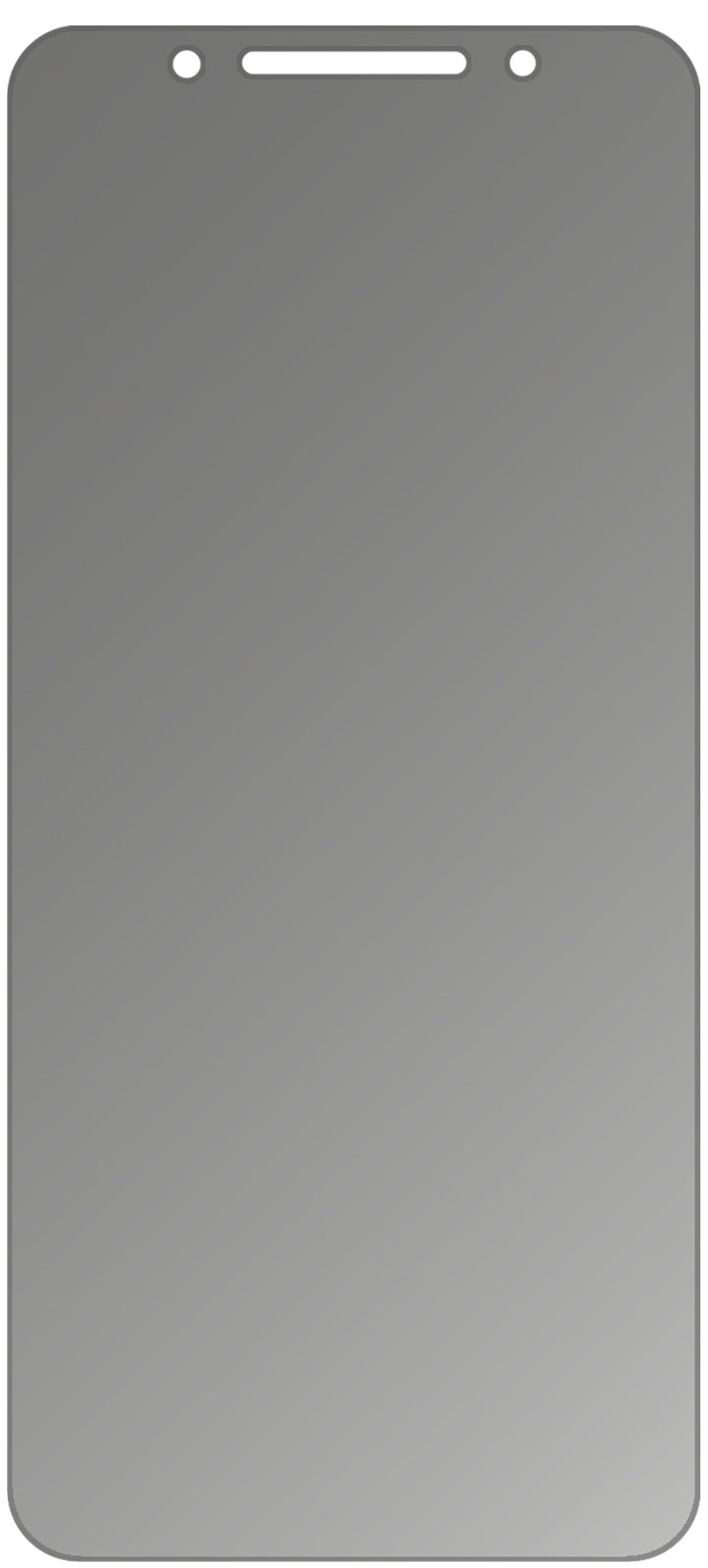 dipos Displayschutz für Alcatel 3, mattierte Oberfläche, Blickschutzfilter und perfekter Passform