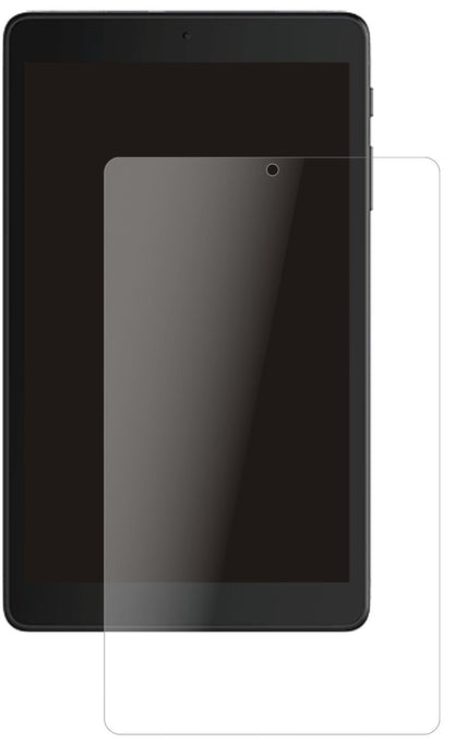 Alcatel3T 8 (2020) mit aufgebrachter dipos Panzerfolie, die lästige Fingerabdrücke minimiert