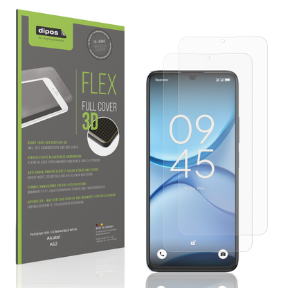 Matte Displayschutzfolie von dipos passend für Alcatel A62, 100% Displayabdeckung und blasenfreie Montage