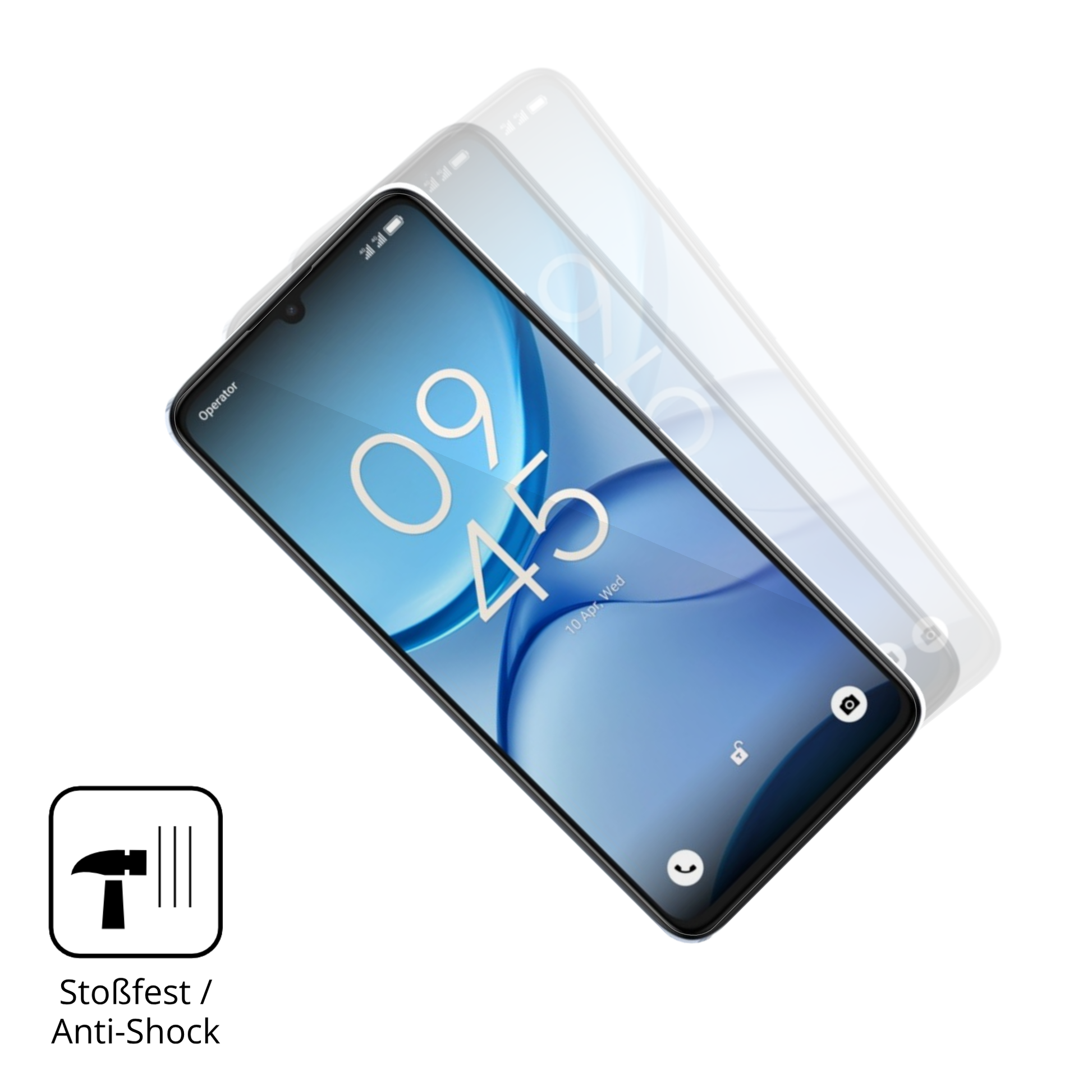 Schutz gegen Kratzer auf dem Alcatel A62 Glas durch Schlüssel oder Ähnliches