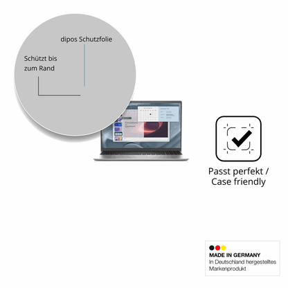 Schutzglasfolie mit optimaler Passform, zur Verwendung mit Hüllen geeignet